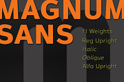 Magnum Sans, a Sans Serif Font by FontMesa (Thumbnail 1 of 5)