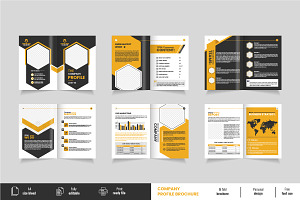 Company profile  Brochure Template, a Templates & Theme by Tanuart