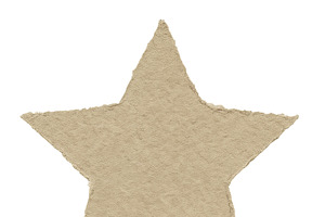 Wabi sabi star on textured backgroun, an Illustration by Dvoevnore photos