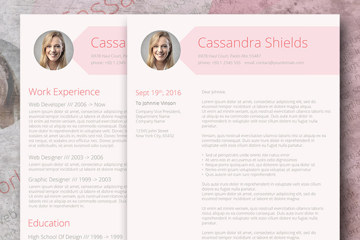 Blush & Pixie Word Resume, a Resume Template by Visual Impact (Photo 2 of 2)