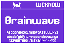 Brainwave font