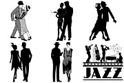 Gatsby Style Jazz Couples AI EPS PNG, an Illustration by FrankiesDaughtersDesign (Thumbnail 4 of 8)
