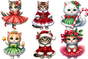 Kitten Christmas Clipart, an Illustration by Designworld (Thumbnail 2 of 6)