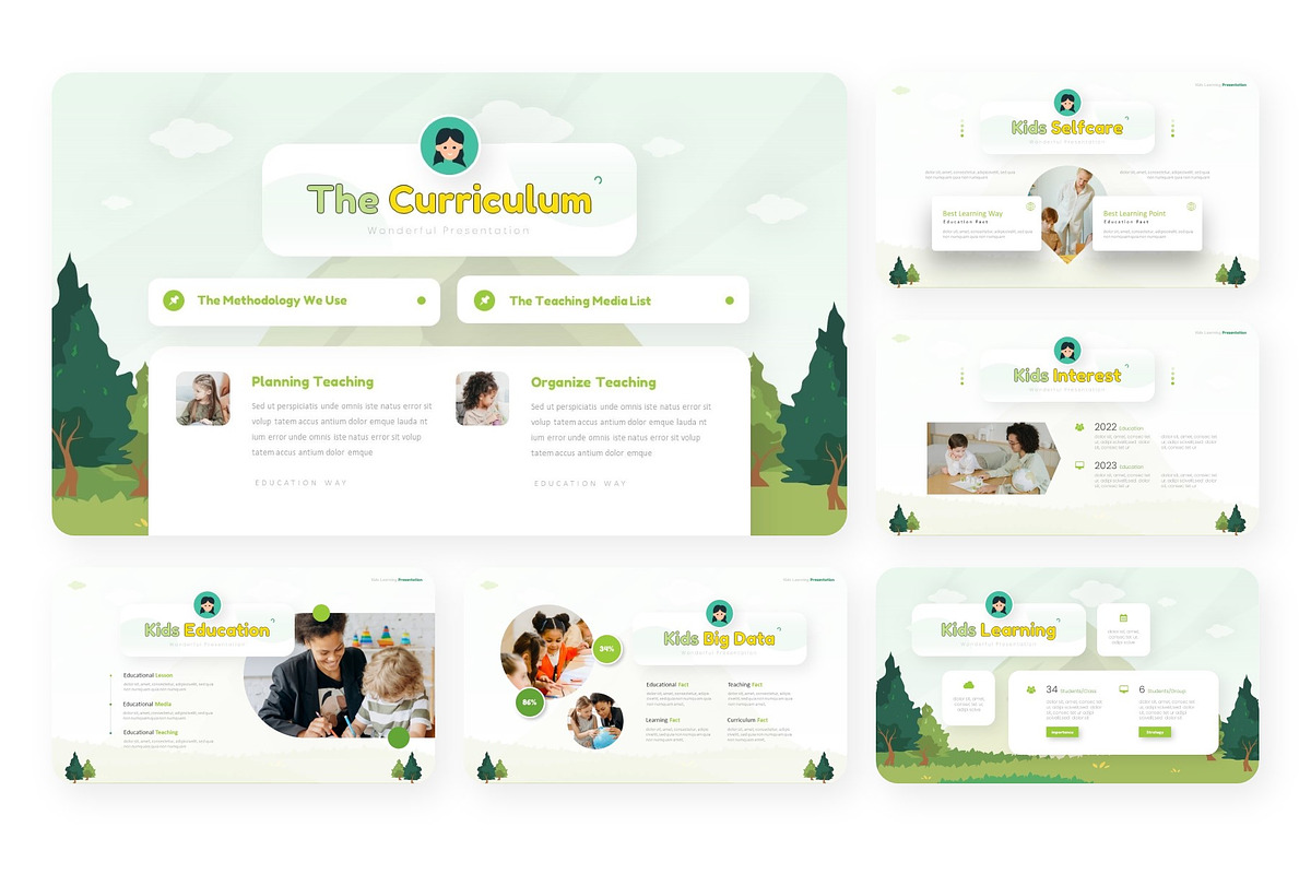 Kids Learning Presentation Template, a Presentation Template by NecrolitSlide (Photo 3 of 9)