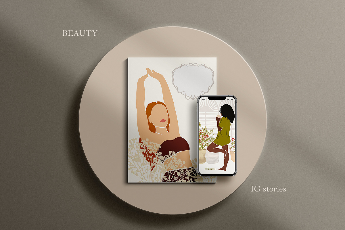 WOMEN SCENE OF LIFE BUNDLE, a Decorative Illustration by ArtOLB (Photo 5 of 10)
