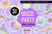 Retro vibes cliparts, vector., an Object Graphic by VaraNa Art (Thumbnail 1 of 11)