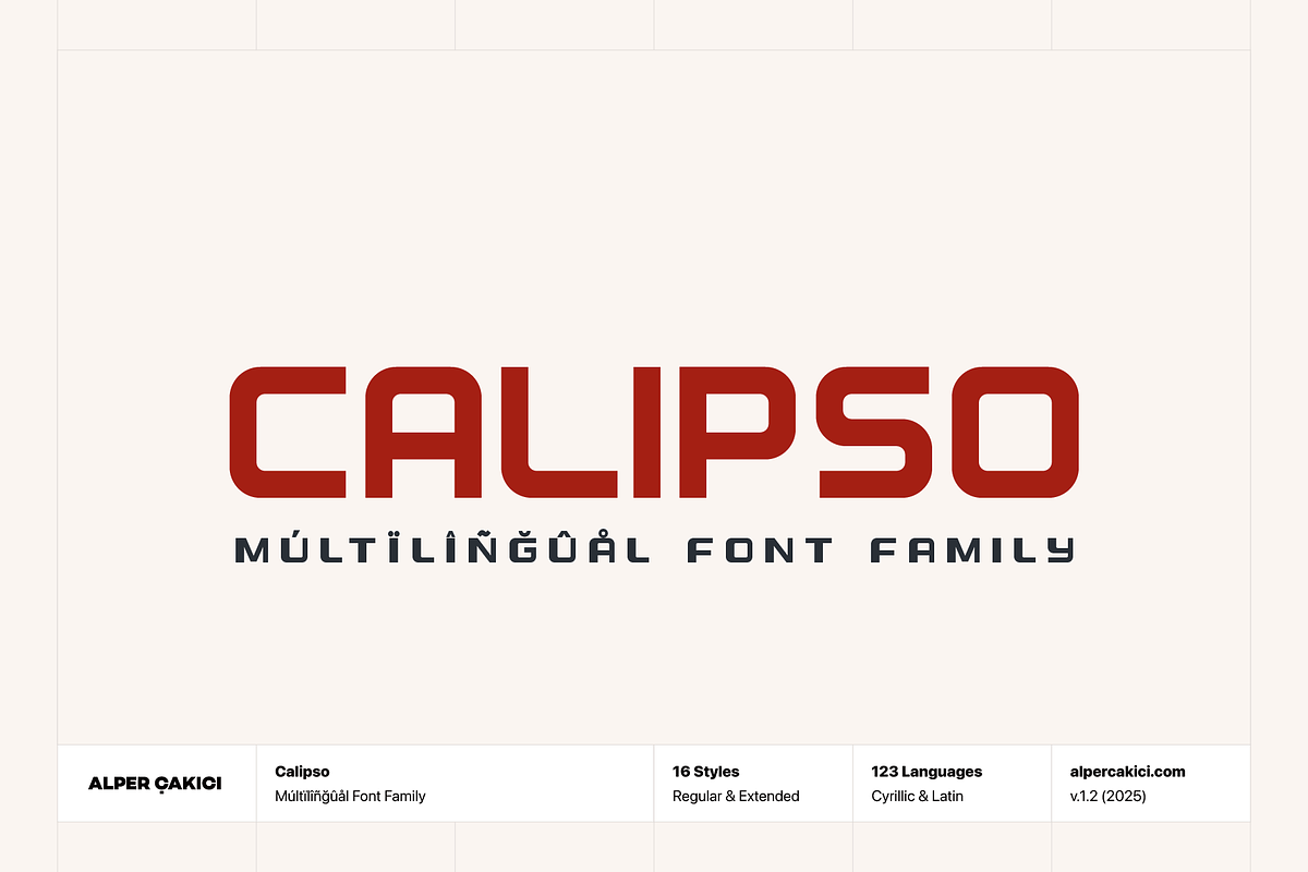 Calipso Font Family - 16 Fonts, a Sans Serif Font by alpercakici (Photo 1 of 15)
