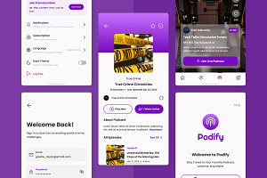 Podify - Podcast Player Mobile App