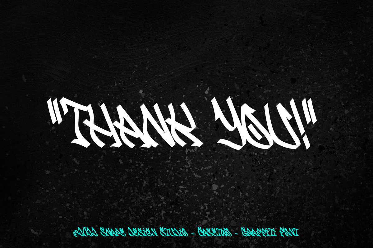 Casetwo - Graffiti Font, a Font by Snape Design Studio (Photo 5 of 5)