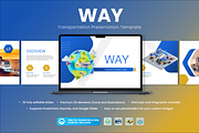 Transportation Keynote Template, a Presentation Template by Flat Icons (Thumbnail 1 of 7)