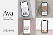 Ava - iPhone Mockup Scene Creator, an iPhone Mockup by Moyo Studio (Thumbnail 1 of 16)