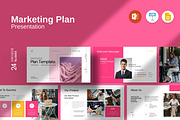 Marketing Plan Presentation Template, a Presentation Template by Alvi-Studio (Thumbnail 1 of 9)