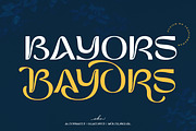 Bayors | Psychedelic Display font, a Sans Serif Font by Ekahermawan (Thumbnail 1 of 14)