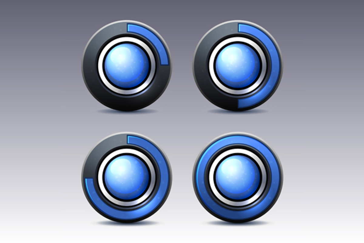 Button set with digital timer, a Wearable Device Mockup by in8finity ...