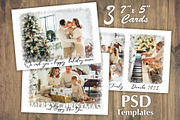 Snowy Frames PhotoCards Template PSD, a Card Template by PSD templates and Photos (Thumbnail 1 of 7)