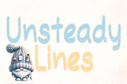 Unsteady Lines - Handwritten, a Handwritten Font by Charmingbear59.design (Thumbnail 1 of 5)