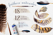Watercolor BOHO feather DIY_5, a Texture Illustration by Peace ART (Thumbnail 1 of 5)