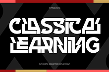 CLASSICAL LEARNING - FUTURISTIC FONT