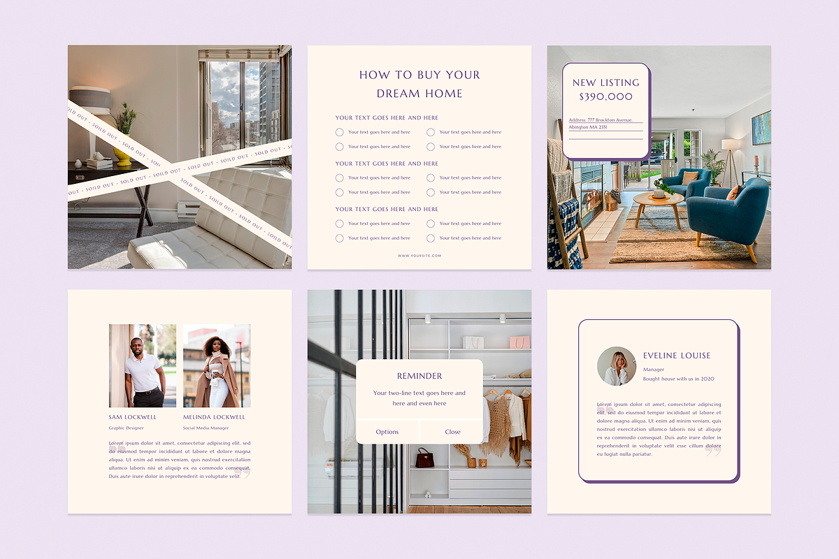 Realtor Instagram Templates | Canva, a Social Media Template by Ralony (Photo 6 of 7)