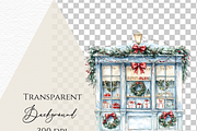 Christmas market storefront clipart, a Seasonal Illustration by Invite to Clipart (Thumbnail 8 of 8)