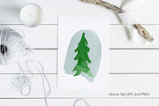 Evergreen Trees Clip Art, an Object Graphic by Chelsea Bromley (Thumbnail 5 of 6)