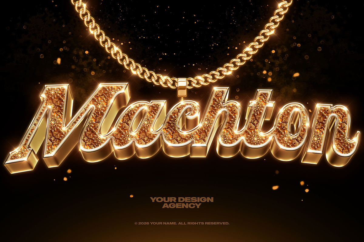 Bling Bling Gold Text Effects Vol 03, a Layer Style Add-On by Hyperpix Productions (Photo 13 of 19)