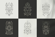 Sacred Geometry Triangle Moon, a Decorative Illustration by azhartz (Thumbnail 3 of 4)