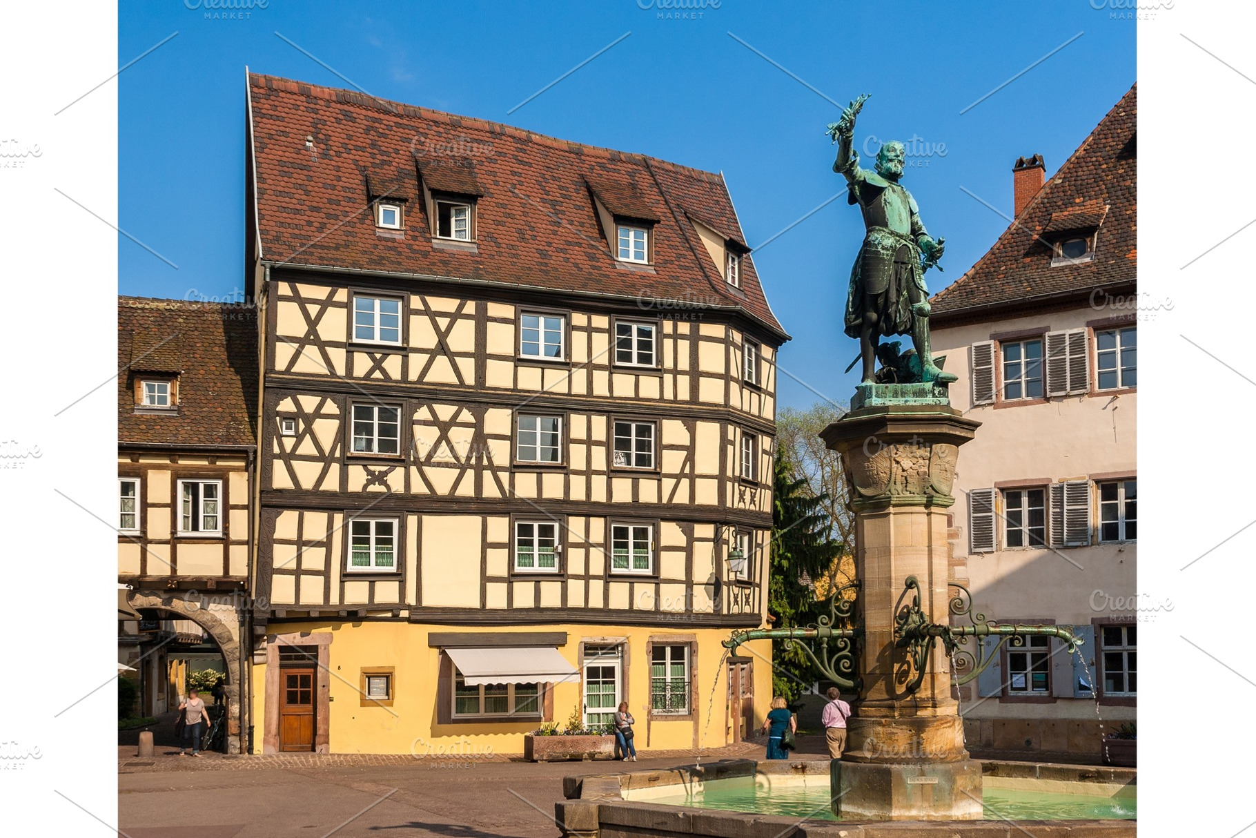 Schwendi Fountain in Colmar - Alsace, France, an Architecture Photo by Leonid Andronov