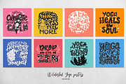 Hand lettering Yoga Posters, an Object Graphic by DariSmartArt (Thumbnail 5 of 11)