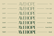 Avehope – A Modern Geometric Sans, a Sans Serif Font by roomspace creative lab (Thumbnail 8 of 10)