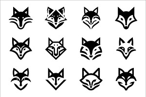 Elegant Fox Head Logos, a Branding & Logo Template by Vectorium Studio