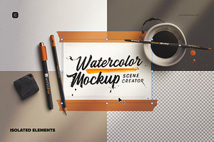 Watercolor Workspace Scene Creator