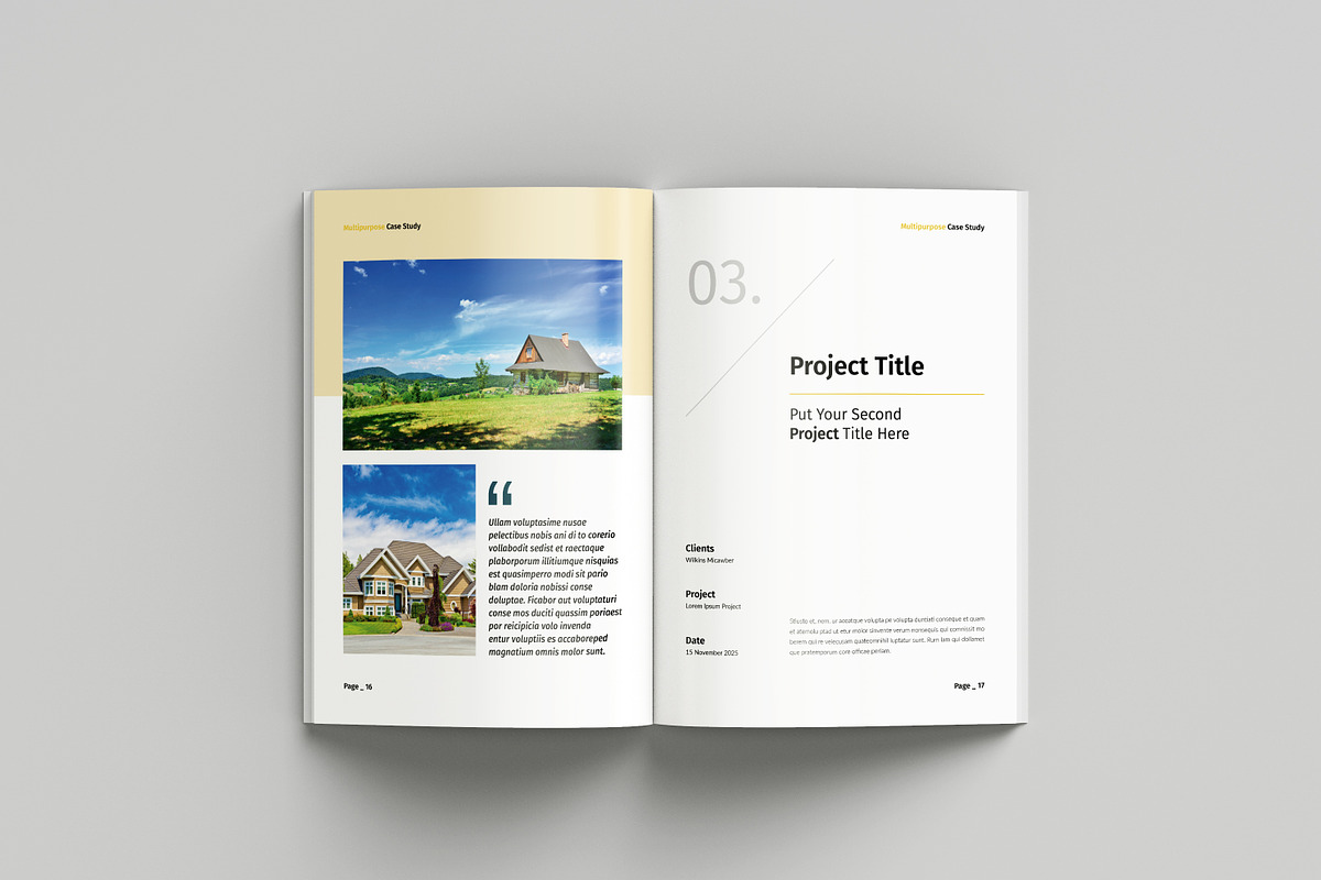 Architecture Case Study Brochure, a Brochure Template by Spark_Creative (Photo 9 of 16)