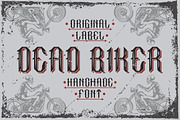 Handcrafted font Dead biker, a Symbol Font by Heather_insane (Thumbnail 1 of 5)