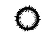 Forest Frame Silhouette SVG Bundle, an Illustration by jahid234 (Thumbnail 23 of 51)