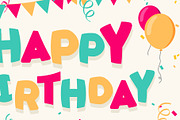 Happy Birthday Celebration Card, a Background Graphic by Black White Mouse Design (Thumbnail 3 of 3)