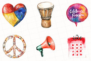 Minimalist Juneteenth Clipart, an Illustration by OK Design (Thumbnail 5 of 5)