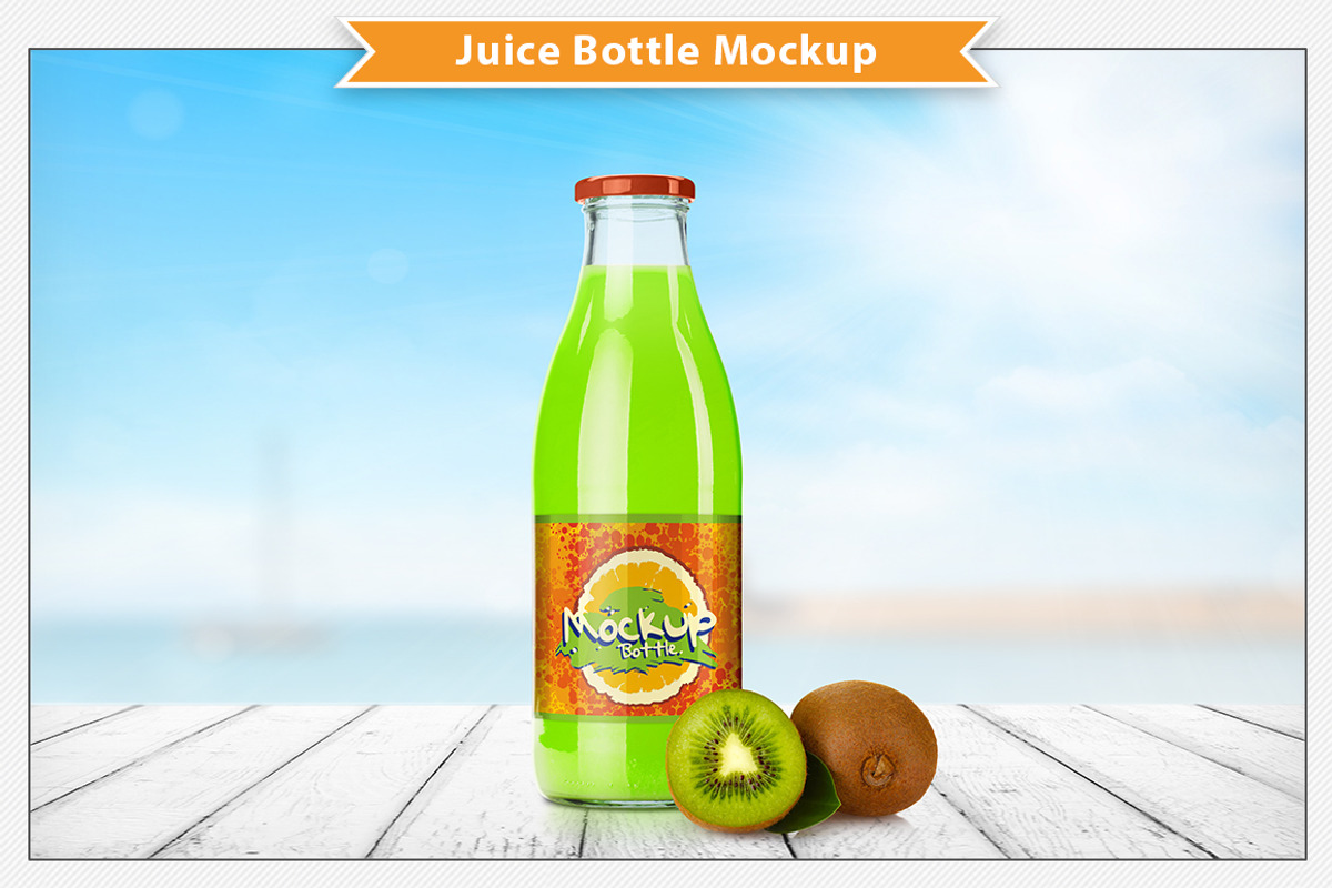 Juice Bottle Mockup, a Product Mockup by Plus Media (Photo 5 of 6)