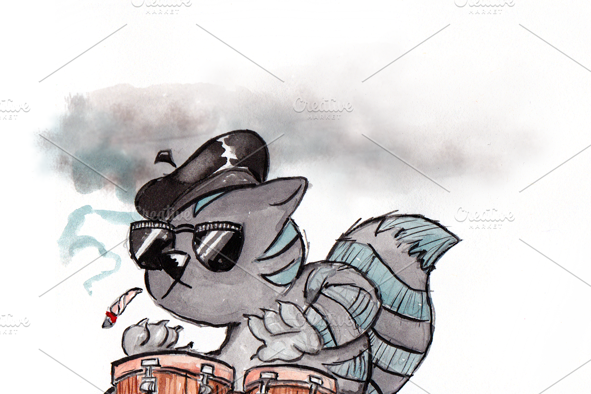 Bongo Cat, an Illustration by DearthCo