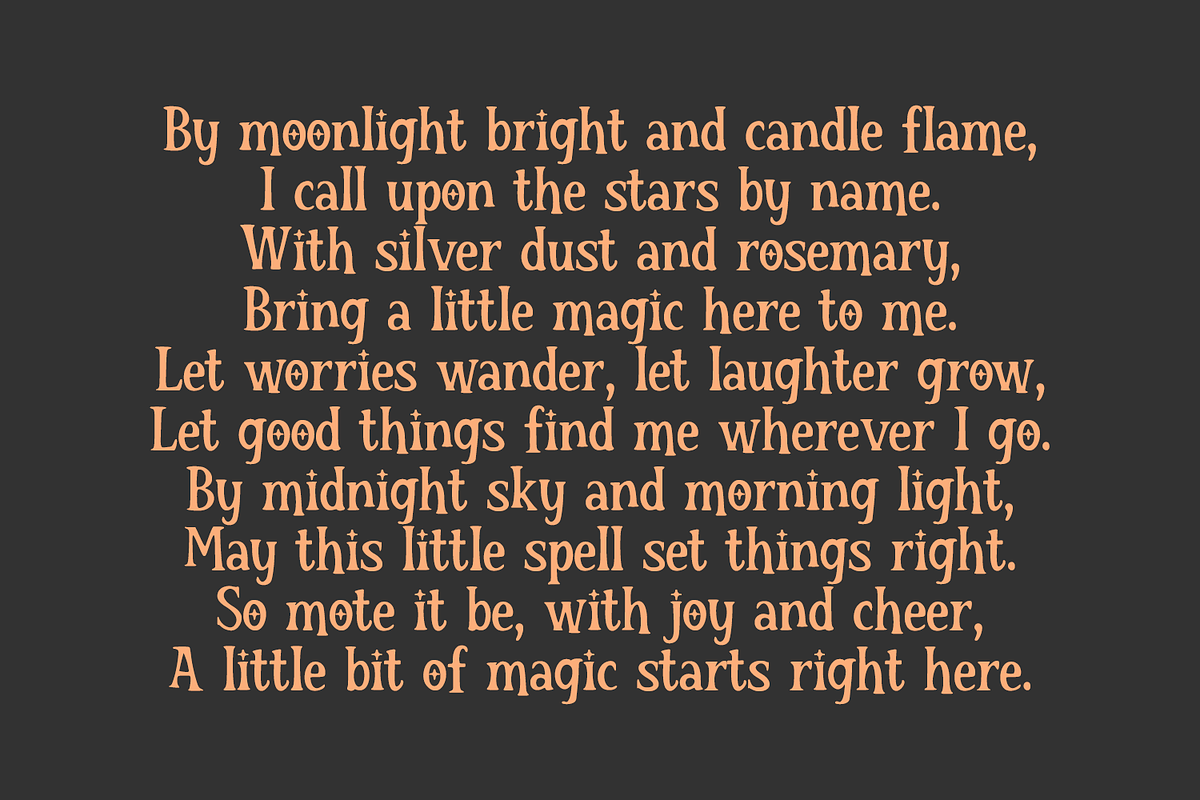 Bewitching Serif - Retro Halloween, a Serif Font by Beck McCormick (Photo 2 of 10)