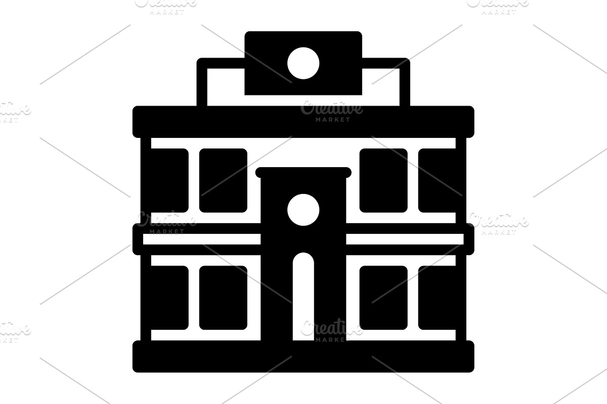 Stations railway solid icon, a Solid Icon by Creative priyanka