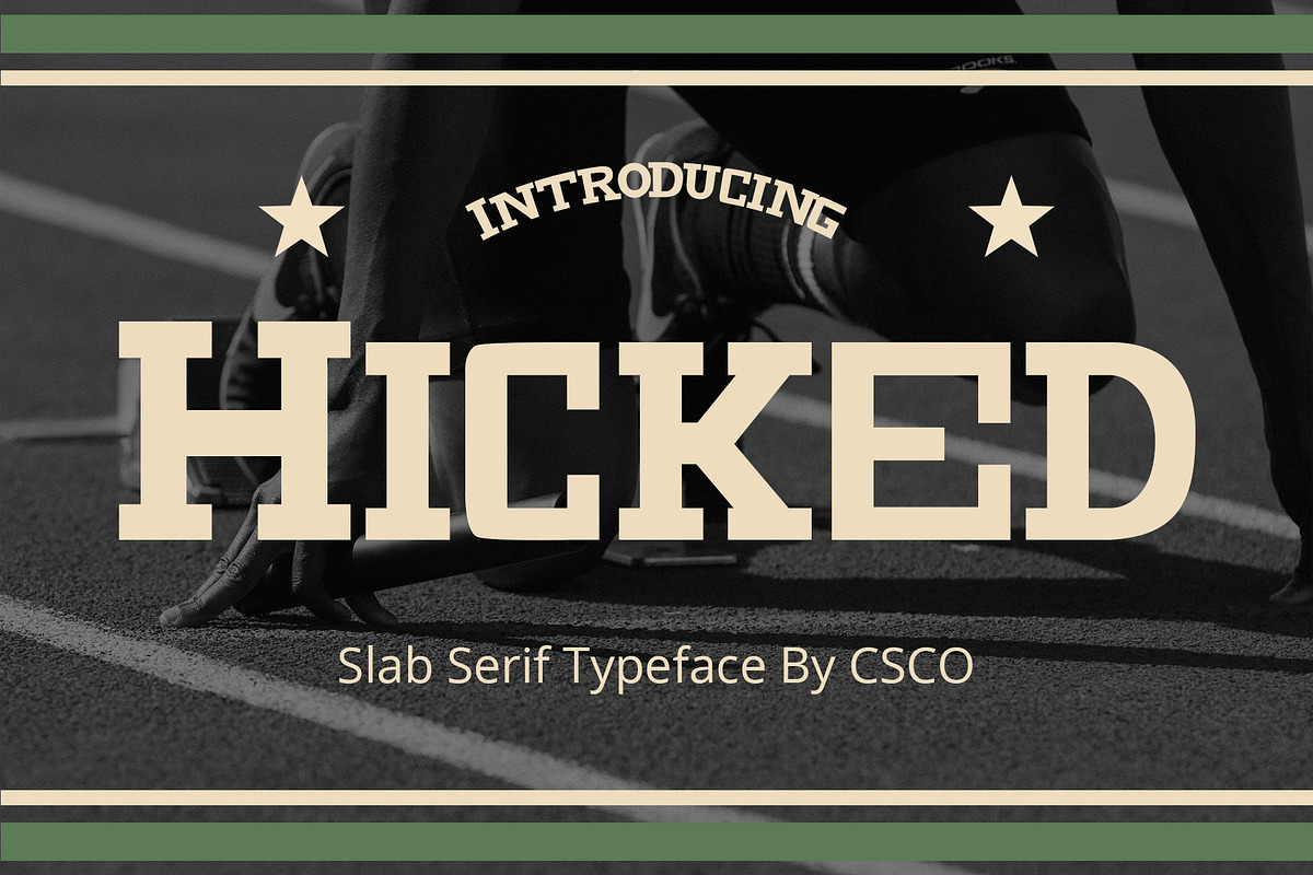 Hicked – Slab Serif Font, a Slab Serif Font by Craft Supply Co. (Photo 1 of 8)