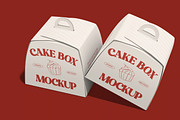 Cake Box Mockup, a Packaging Mockup by graphicsauce (Thumbnail 4 of 4)