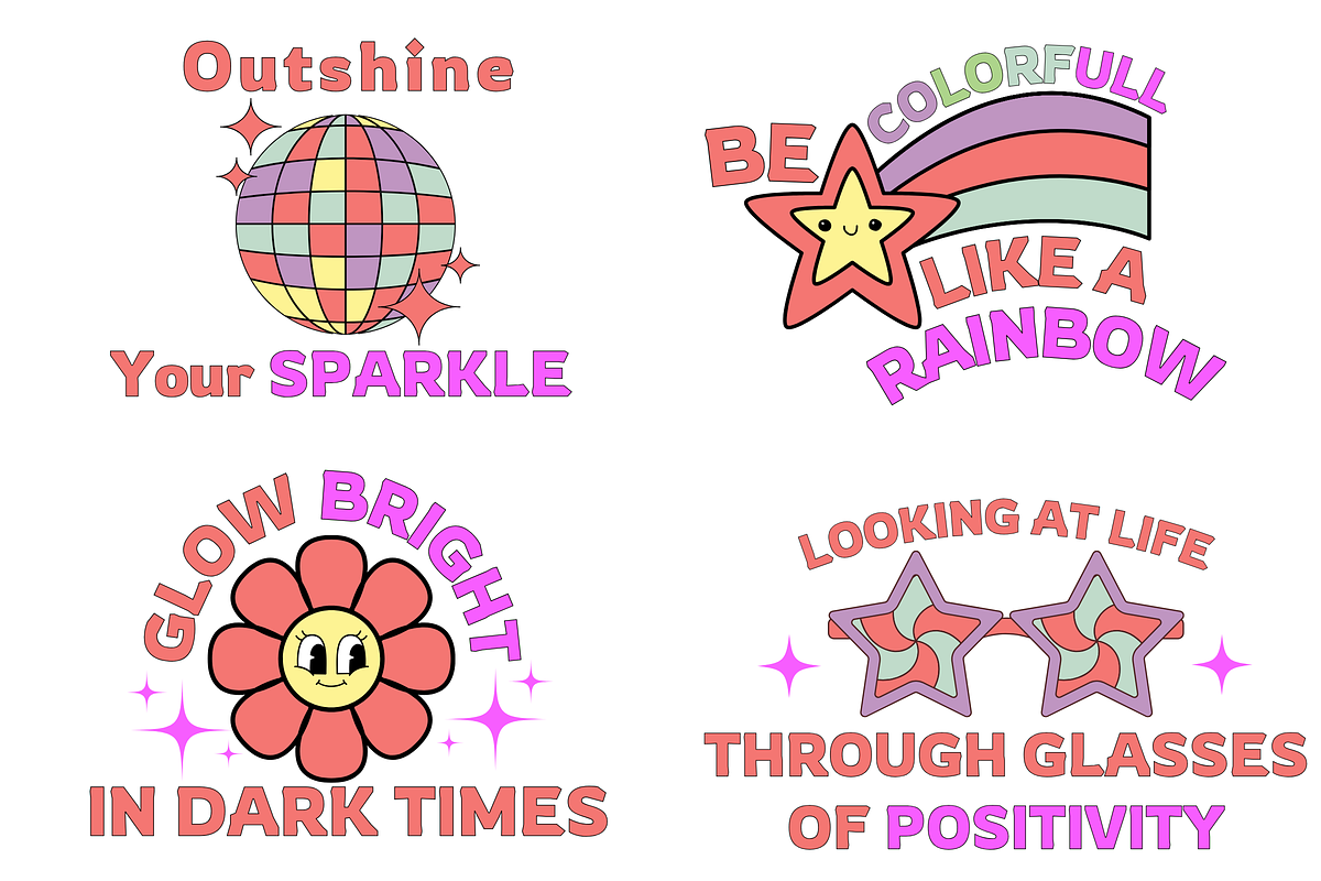 10 POSITIVITY QUOTES PNG BUNDLE, an Education Illustration by ClipArtTime (Photo 2 of 5)