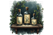 Apothecary Jars, a Decorative Illustration by Bloom Craft Creations (Thumbnail 6 of 12)