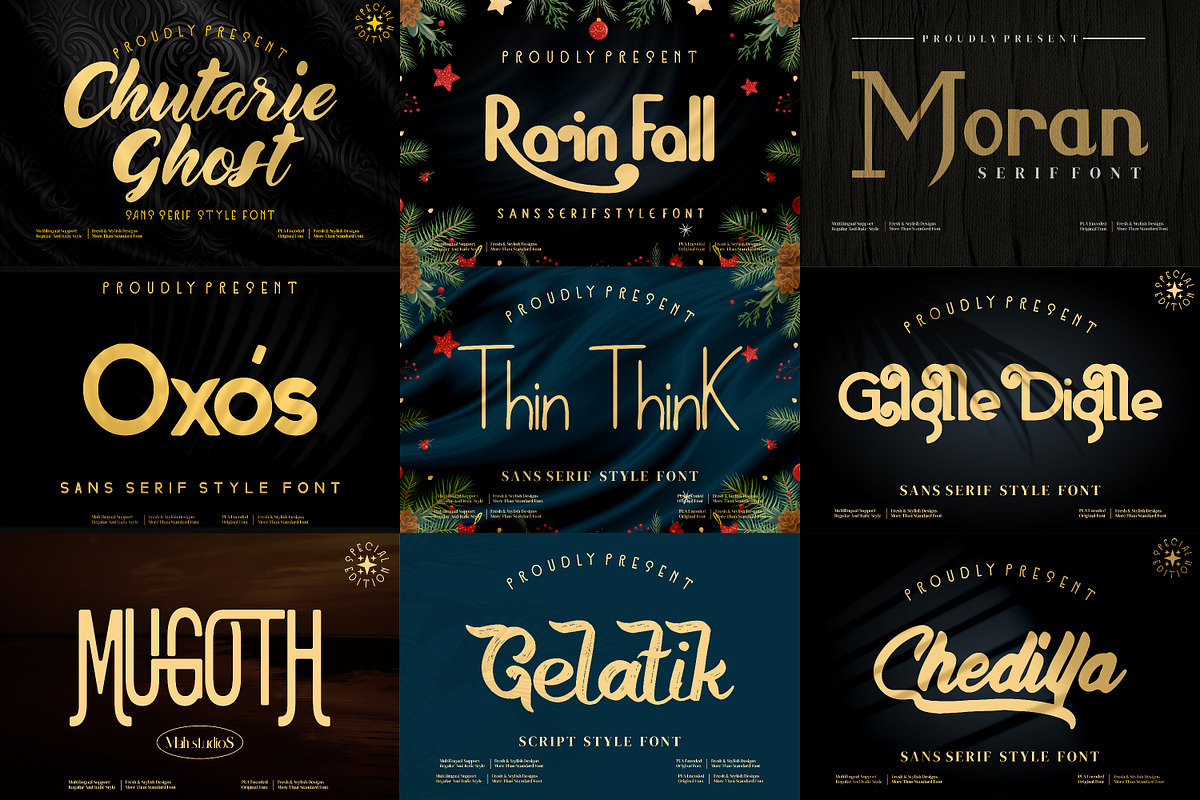 Display & Script Font Bundle, a Serif Font by mahstudios (Photo 10 of 17)