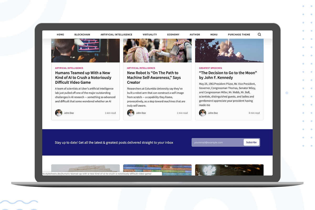 Shuttle – Ghost Theme, a Websites & App Template by Stylesheets.dev (Photo 2 of 6)
