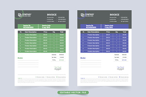 Business Invoice Product Receipt