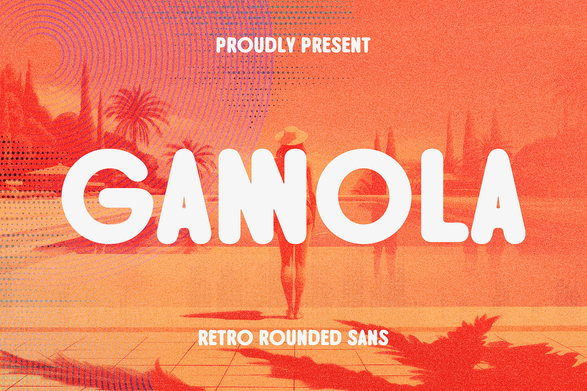 Gannola - Retro Rounded Sans, a Sans Serif Font by Almeera Std (Photo 1 of 7)