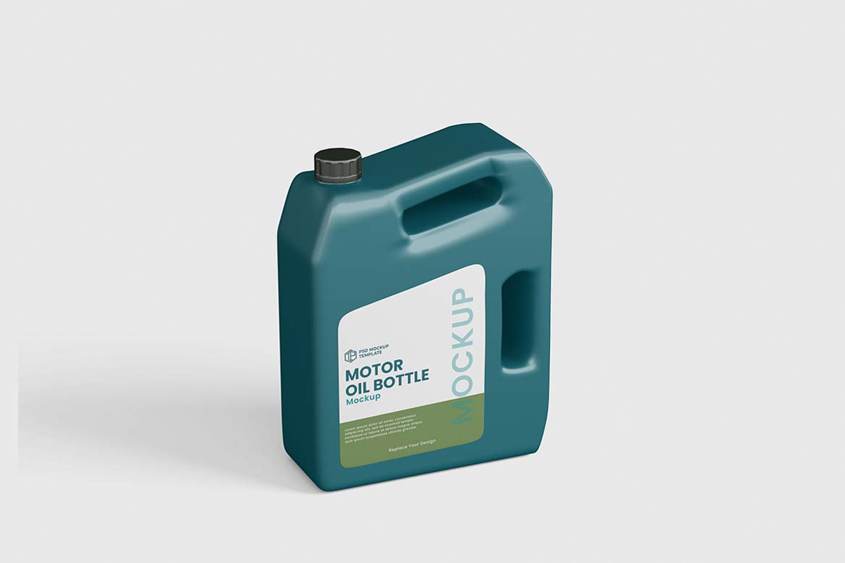 Engine Oil Can Mockup, a Packaging Mockup by tiyasprabawa (Photo 2 of 5)